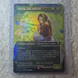 Final Fantasy Aerith, Last Ancient Universes Beyond Foil Rare Legendary Creatur. - Image 1
