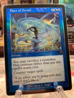 MTG Flare of Denial Modern Horizons 3 0400 Foil Rare - Image 1