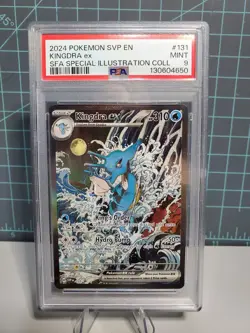 Kingdra ex 131 Promo PSA 9 Pokemon Shrouded Fable SIR - Image 1