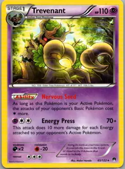 2x Pokemon XY Breakpoint Trevenant - 65/122 and Sudowoodo 67/122 Light Played - Image 1