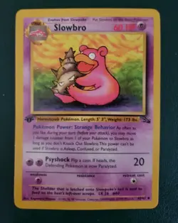 Pokemon Slowbro 1st Edition 43/62 - Fossil - Mint Uncommon NP - Image 1