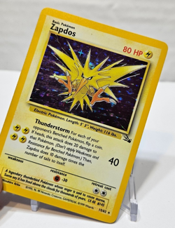 Zapdos 15/62 Holo Rare Unlimited Fossil Pokemon 837 - Image 4