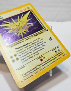 Zapdos 15/62 Holo Rare Unlimited Fossil Pokemon 837 - Image 5