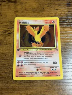 1999 Pokemon Fossil 1st Edition Moltres #12/62 - Image 1