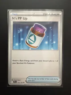 Pokemon TCG Journey Together: N’s PP Up 153/159 Uncommon Base NM/Mint - Image 1