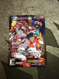 Pokemon Team Magma's Groudon 15/34 (MP) XY Double Crisis 2015 EX HP - Image 1