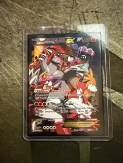 Pokemon Team Magma's Groudon 15/34 (MP) XY Double Crisis 2015 EX HP - Image 3
