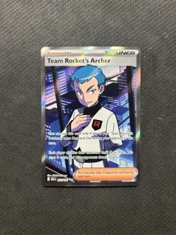 Pokemon TCG Team Rocket's Archer 223/182! NM Condition! See Description! - Image 1