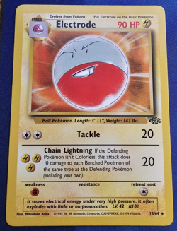 1999 Pokemon Classic - Jungle Electrode #18 NM-LP - Image 1