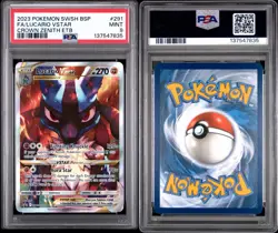 Pokemon TCG Lucario VSTAR SWSH291 Holo Black Star Promo Crown Zenith PSA 9 Mint - Image 2