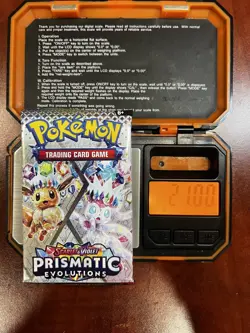 21.00g Prismatic Evolutions Pokemon Sealed Booster Pack New - Image 1