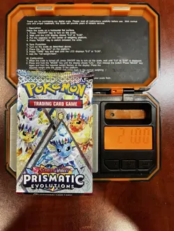 21.00g Prismatic Evolutions Pokemon Sealed Booster Pack New - Image 3