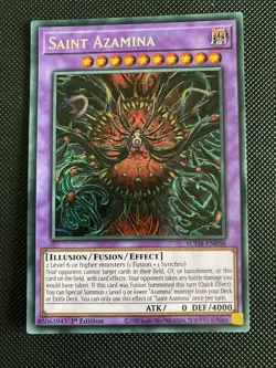 YuGiOh! Saint Azamina SUDA-EN036 Secret Rare 1st Ed NM - Image 1