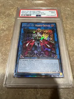 Yu-Gi-Oh! Maliss Q Hearts Crypter CRBR-EN020 COLLECTOR’S RARE - 1st Ed. - PSA 9 - Image 1