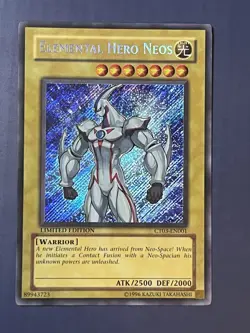 Yugioh Elemental Hero Neos CT03-EN001 Secret Rare Limited LP - Image 1