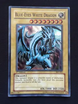 Yu-Gi-Oh! "Blue-Eyes White Dragon" SKE-001 | 1st Edition | Super Rare | LP - Image 1