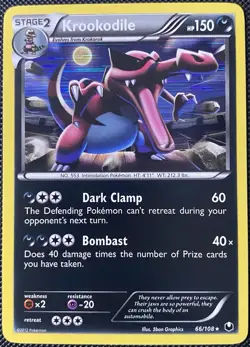 Krookodile 66/108 Dark Explorers Holo - Pokemon Card - Image 1