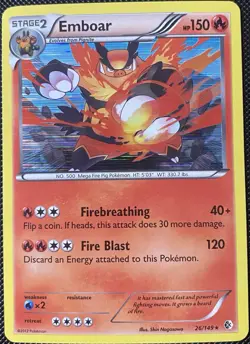 Emboar 26/149 Boundaries Crossed Holo - Pokemon Card - Image 1