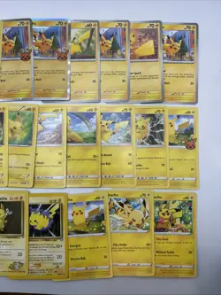 25 Different Pikachu Pokemon TCG Card Lot - Base Set Jungle WOTC Holo + - Image 3