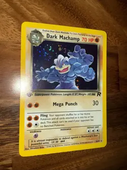 Pokemon TCG Dark Machamp 1st Edition Rare Holo Card #10/82 Team Rocket - Image 4