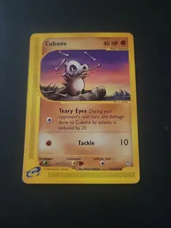 LP/DMG Pokemon TCG Aquapolis Cubone Card Regular, Common, 72/147 - Image 1