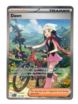 Dawn 129/094 SIR Full Art Holo Mega Evolutions Phantasmal Flames Pokemon Card NM - Image 1