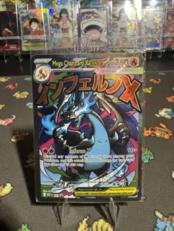 Pokemon TCG Mega Charizard x Ex Promo Card Sealed Holo - Image 1