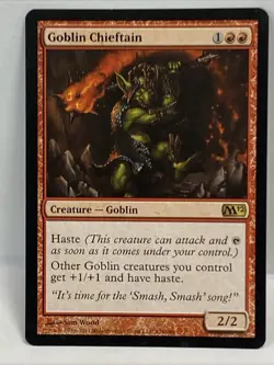 Goblin Chieftain Core Set 2012 (M12) Regular MTG TCG CARD - Image 1