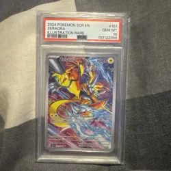 PSA 10 Zeraora 151/142 Pokemon Stellar Crown IR Full Art Holo Card - Image 1
