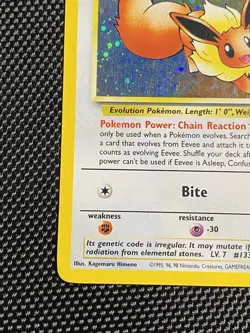 Pokemon Eevee #11 Swirl Black Star Promo Holo Card - Image 5