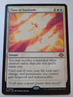 MTG Flare Of Fortitude - Modern Horizons 3 (#0026) Regular NM - Image 1