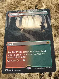 ROCKFALL VALE Magic MTG Innistrad: Crimson Vow Borderless - Image 1