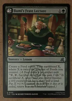 Bumi's Feast Lecture - Avatar: The Last Airbender: Eternal TLE - NM MTG - Image 1