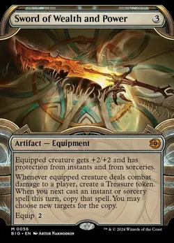 [1x] Sword of Wealth and Power - Foil - Showcase Near Mint, English Outlaws Sing - Image 1