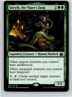 Magic the Gathering Saryth, the Viper's Fang Innistrad: Midnight Hunt MTG - Image 1