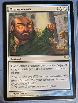 MTG Mirrorweave Shadowmoor 143/301 Regular Rare - Image 1