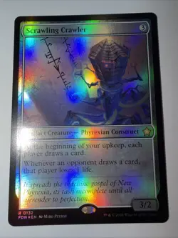 MTG Foundations - SCRAWLING CRAWLER - FOIL - Rare 0132 - NM - Image 1