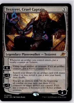 Tezzeret, Cruel Captain Edge of Eternities Regular NM M 0002 - Image 1