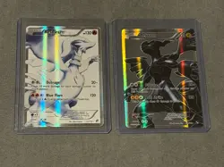 Pokemon Reshiram 113/114 Zekrom 114/114 (Gray Background) Black & White Full art - Image 1
