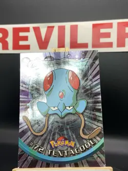1999 Topps Pokemon Tentacool HOLO Foil Blue Logo #72 HP - Image 2