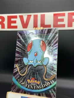 1999 Topps Pokemon Tentacool HOLO Foil Blue Logo #72 HP - Image 3