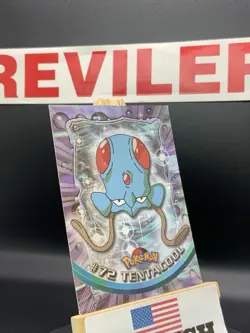 1999 Topps Pokemon Tentacool HOLO Foil Blue Logo #72 HP - Image 5