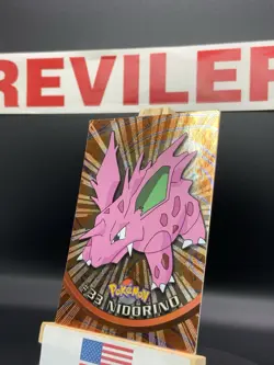 Pokemon Nidorino Pokemon 2000 Topps Chrome #33 - HP - Image 3
