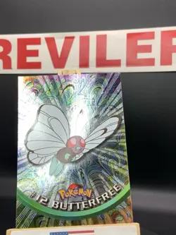 Pokemon Butterfree #12 - 1999 Pokemon Black Topps TV Animation Series 1 - HP - Image 2