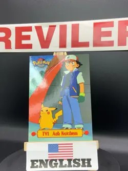 Ash Ketchum #TV1 - 1999 Black Topps Pokemon Series 1 - Image 1