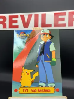 Ash Ketchum #TV1 - 1999 Black Topps Pokemon Series 1 - Image 2