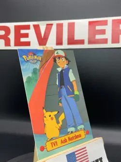 Ash Ketchum #TV1 - 1999 Black Topps Pokemon Series 1 - Image 5
