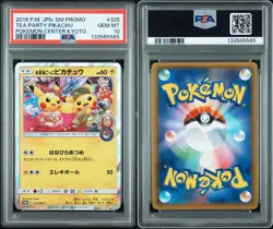 TEA PARTY PIKACHU PSA 10 📈 2019 JPN SM PROMO POKEMON CENTER KYOTO 325 SM-P - Image 3