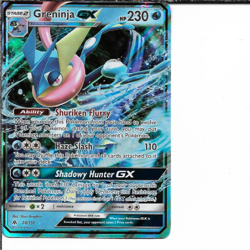 Pokemon Forbidden Light Greninja GX #24/131 NM - Image 1