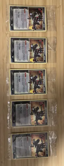 Pokemon TCG Greninja Gold Star SWSH144 Celebrations ETB Promo Sealed - Lot of 5 - Image 1